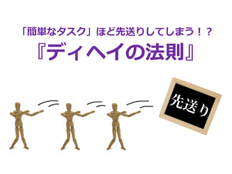 687_「簡単なタスク」ほど先送りしてしまう！？『ディヘイの法則』