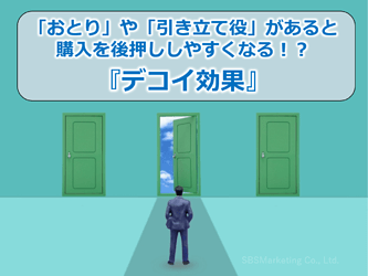 240_「おとり」や「引き立て役」があると購入を後押ししやすくなる！？『デコイ効果』