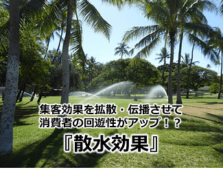 270_集客効果を拡散・伝播させて消費者の回遊性がアップ！？『散水効果』